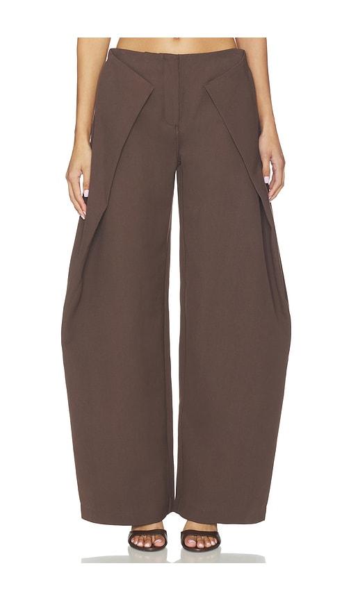 cult gaia arden pant in chocolate. - size 10 (also in 2, 4, 6, 12)