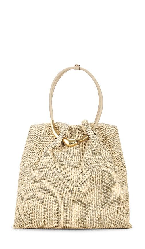 cult gaia asa tote in tan.