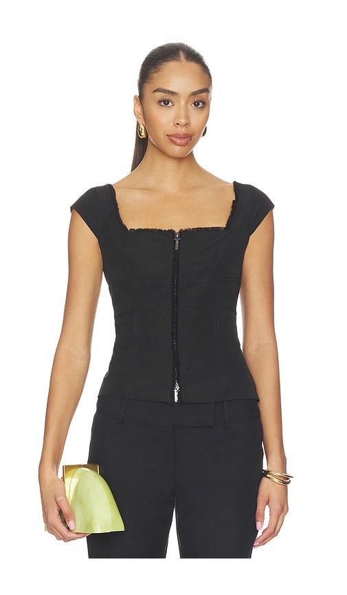 cult gaia celestia top in black. - size 0 (also in 00, 2, 4, 6, 12)