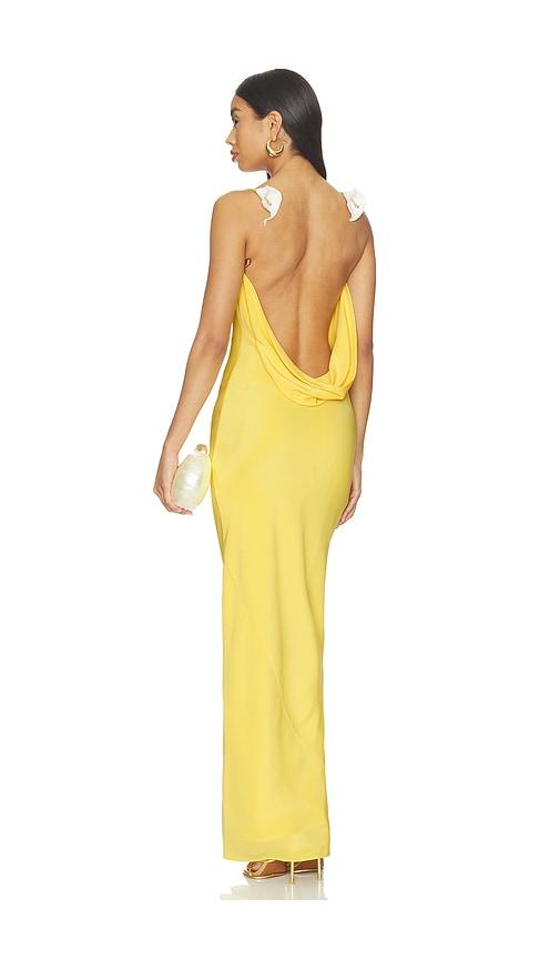 cult gaia celestina dress in yellow. - size 0 (also in 4, 6)