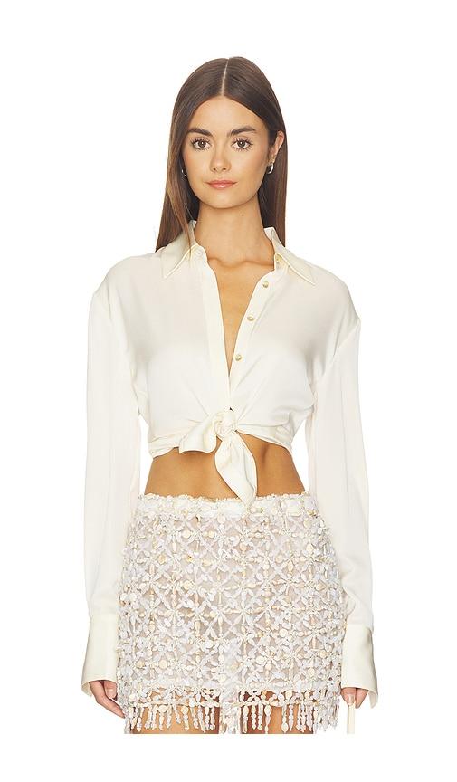 cult gaia cynara top in white. - size 2 (also in 4, 6)