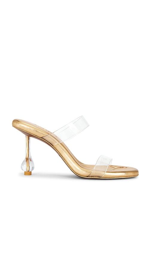 cult gaia demi sandal in metallic gold. - size 35 (also in 36, 37, 38)