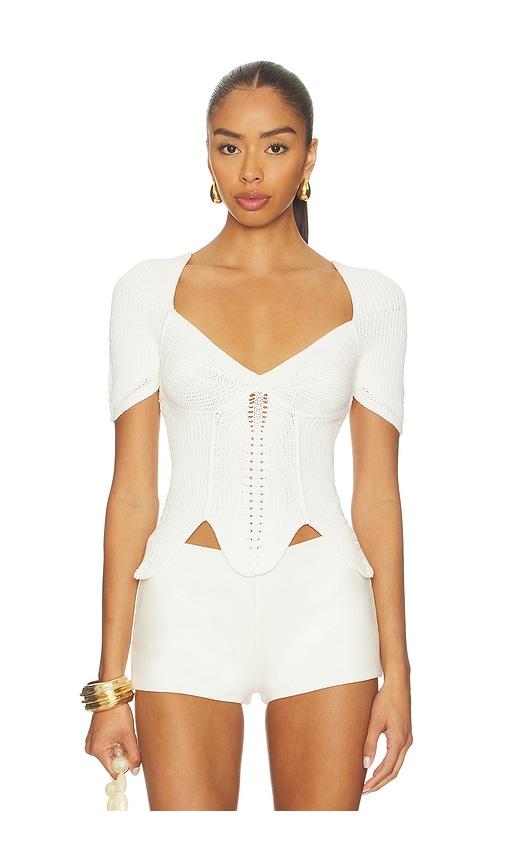 cult gaia eliza top in white. - size l (also in s)