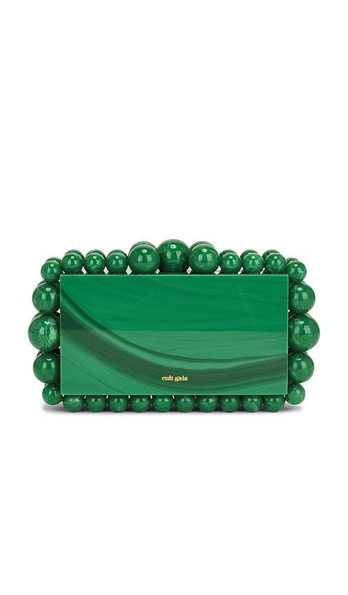 cult gaia eos clutch in green.
