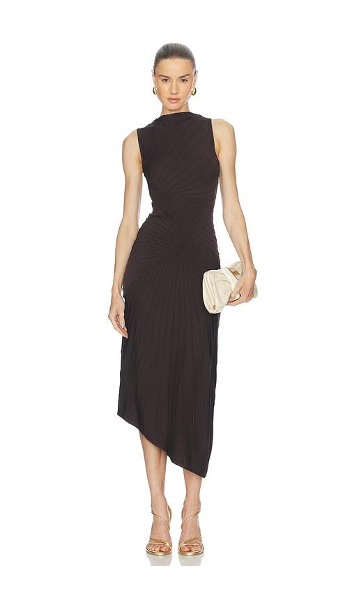 cult gaia fen dress in brown. - size s (also in xxs, xs)