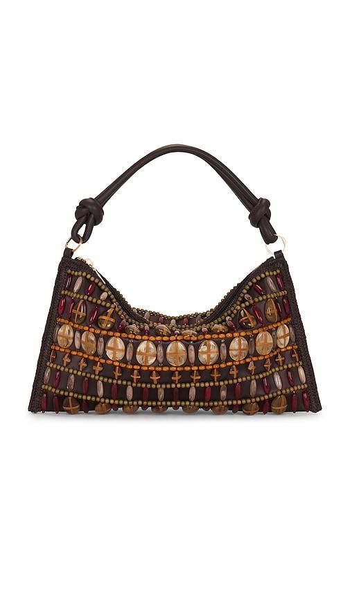 cult gaia hera mini shoulder in brown.