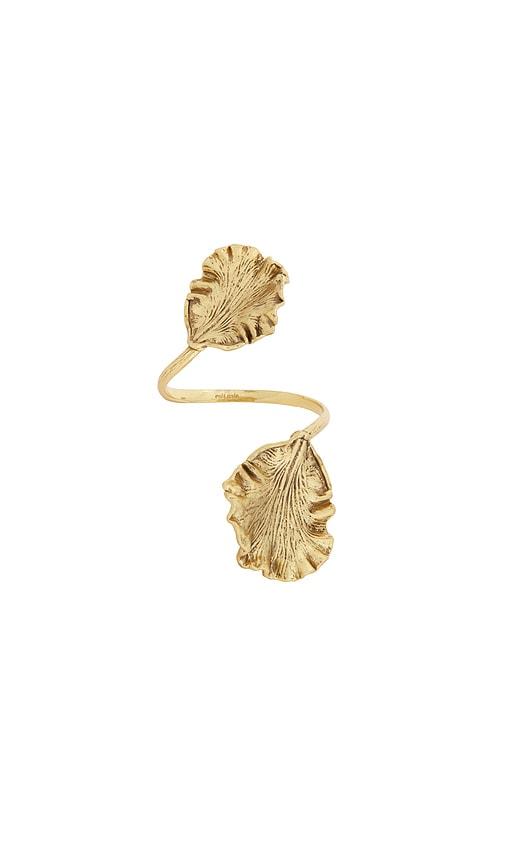 cult gaia iris bracelet in metallic gold.