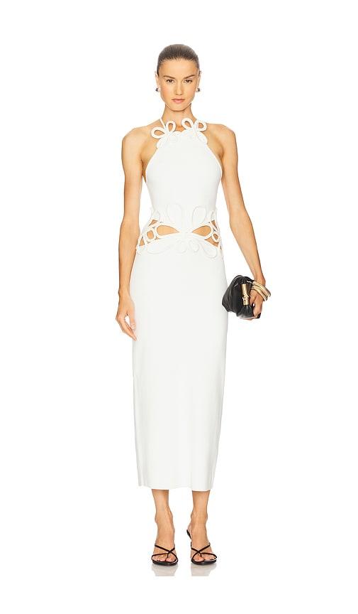 cult gaia jena knit dress in ivory. - size m (also in xs)