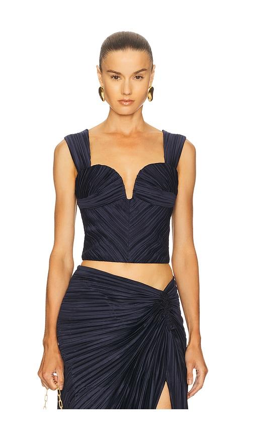 cult gaia kaitlin top in navy. - size 4 (also in 6, 8)