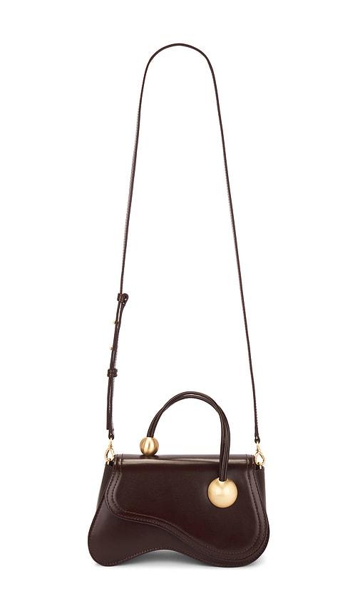 cult gaia kazia crossbody bag in brown.