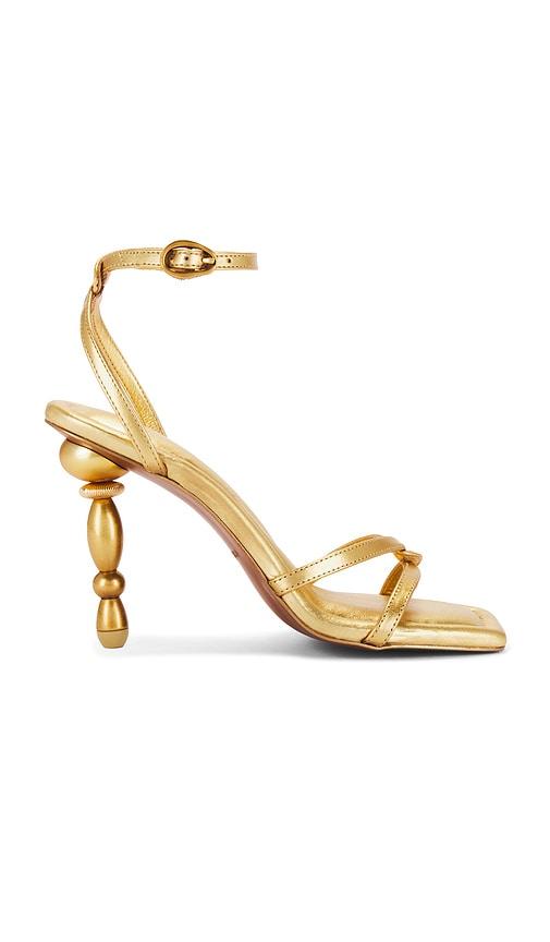 cult gaia maddie sandal in metallic gold. - size 38 (also in 40)
