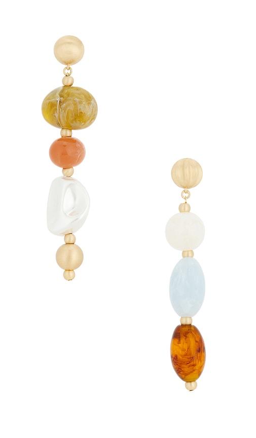 cult gaia mercier earrings in metallic gold.