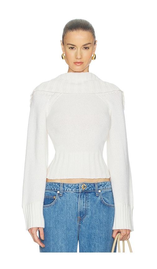 cult gaia milika sweater in white. - size l (also in m, xs)