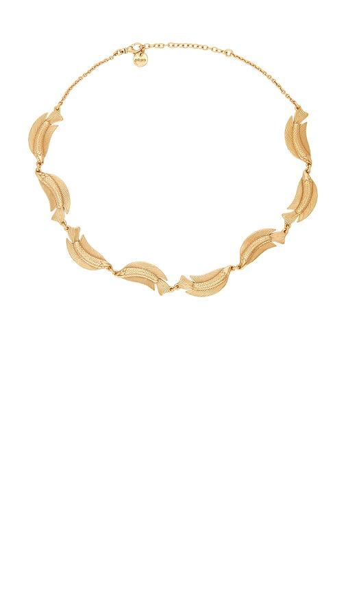 cult gaia neemo necklace in metallic gold.