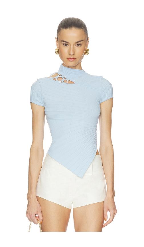 cult gaia nessi top in baby blue. - size xs (also in xxs)