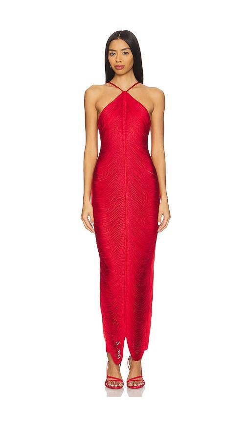 cult gaia renata dress in red. - size m (also in xs)
