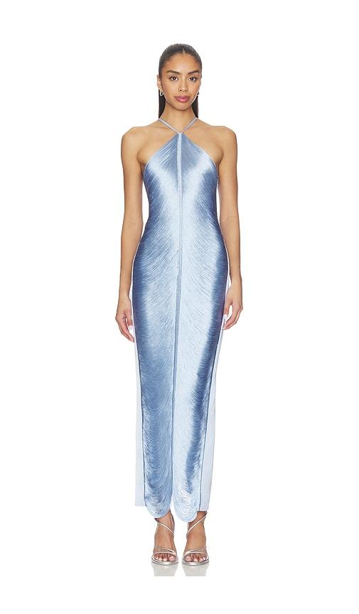cult gaia renata gown in blue. - size l (also in s)