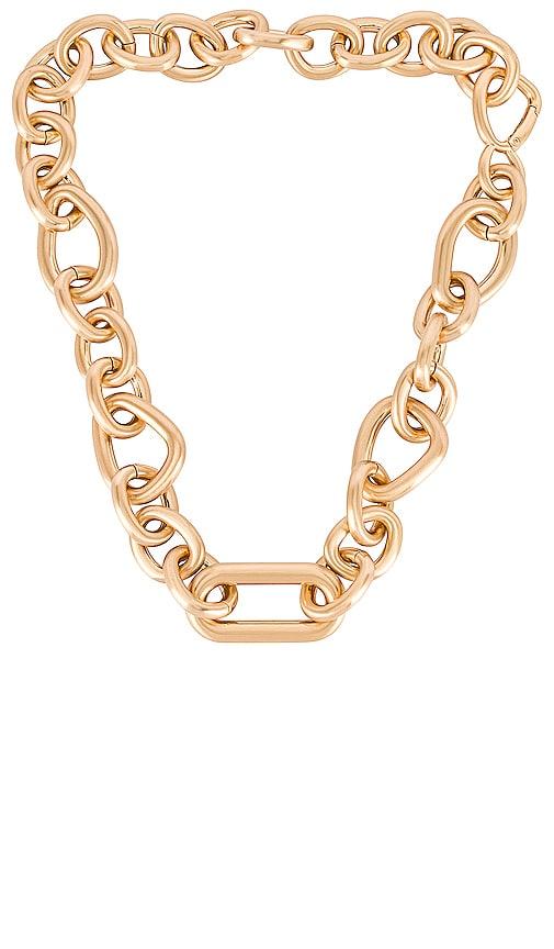 cult gaia reyes necklace in metallic gold.