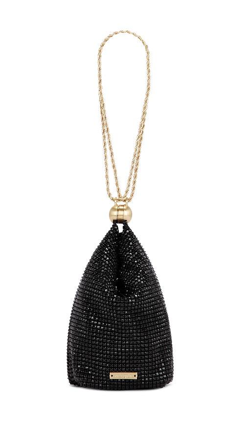 cult gaia rue wristlet in black.