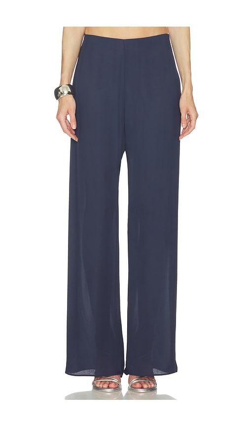 cult gaia sara pant in navy. - size s (also in xs, xxs)
