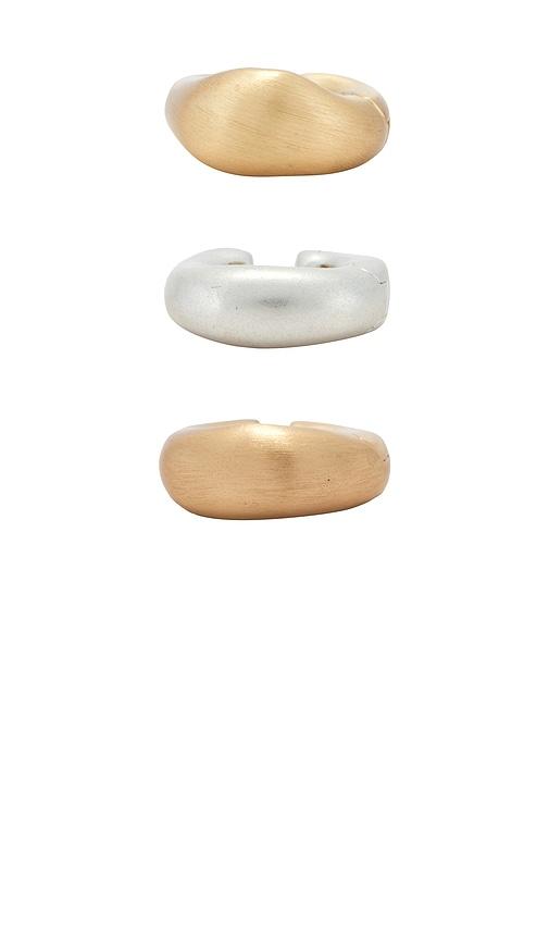 cult gaia solene earring in metallic gold,metallic silver.