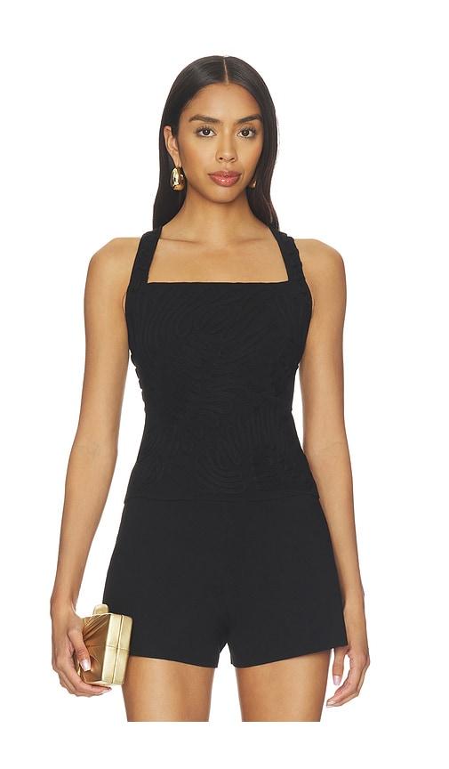cult gaia stella top in black. - size l (also in xxs, xs, s, m, xl)