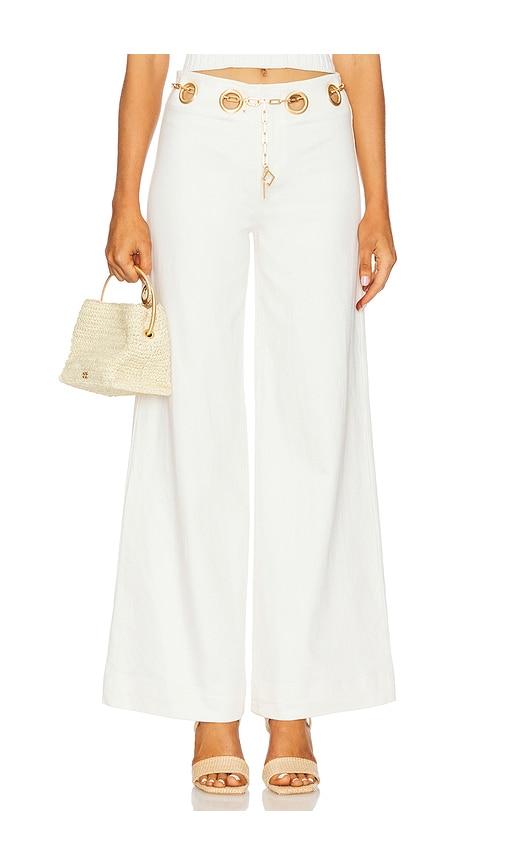 cult gaia sydney pant in white. - size 26 (also in 28, 29)