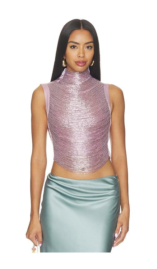 cult gaia taraji top in pink. - size l (also in m, s, xs)