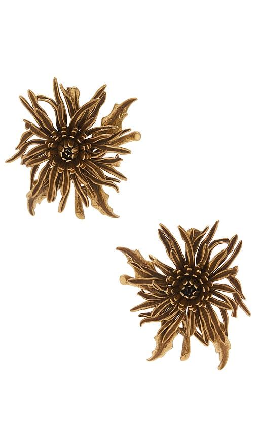 cult gaia una earring in metallic bronze.