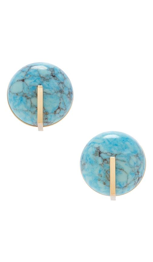 cult gaia una earring in teal.
