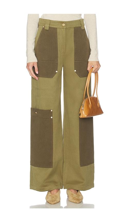 cult gaia wynn pant in olive. - size 4 (also in 6)