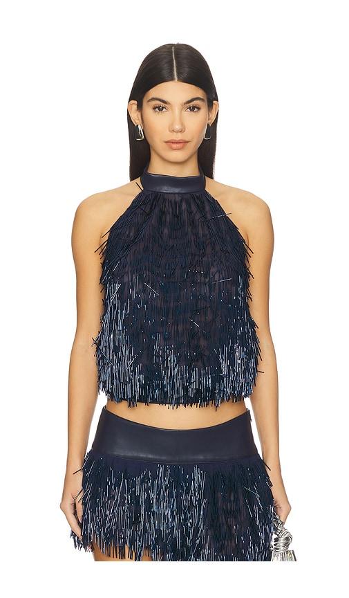cultnaked copacabana top in blue. - size m (also in s, xxs, xl, xxl)