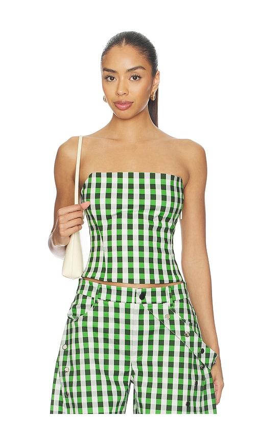 cultnaked etta bandeau top in green. - size m (also in xxs, xs, s)