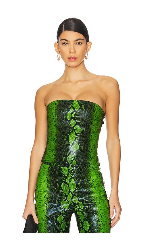 cultnaked killa bandeau top in green. - size m (also in xs, s)