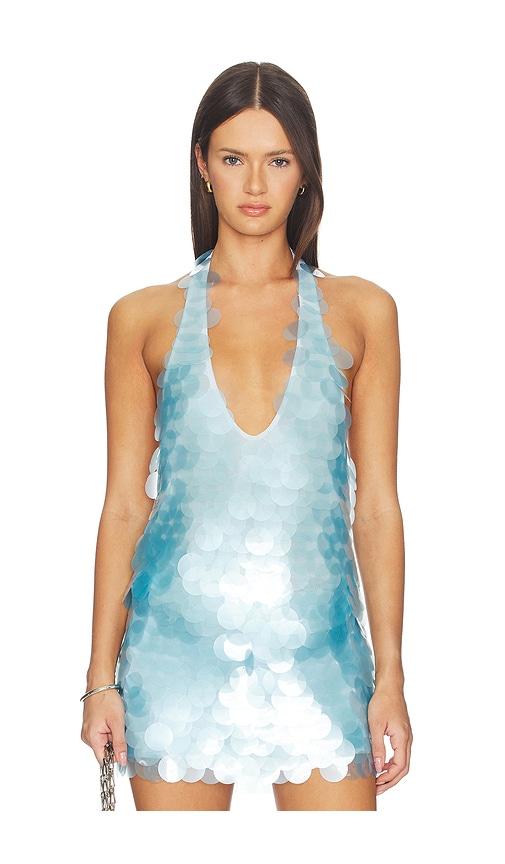 cultnaked paloma top in blue. - size l (also in m, s, xs, xxs)