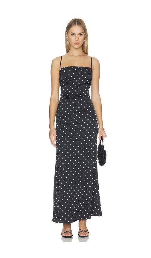 curaae by elliatt celine maxi dress in black & white. - size l (also in xs, s, m)