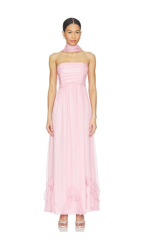 curaae by elliatt nicole maxi dress in pink. - size s (also in xs)