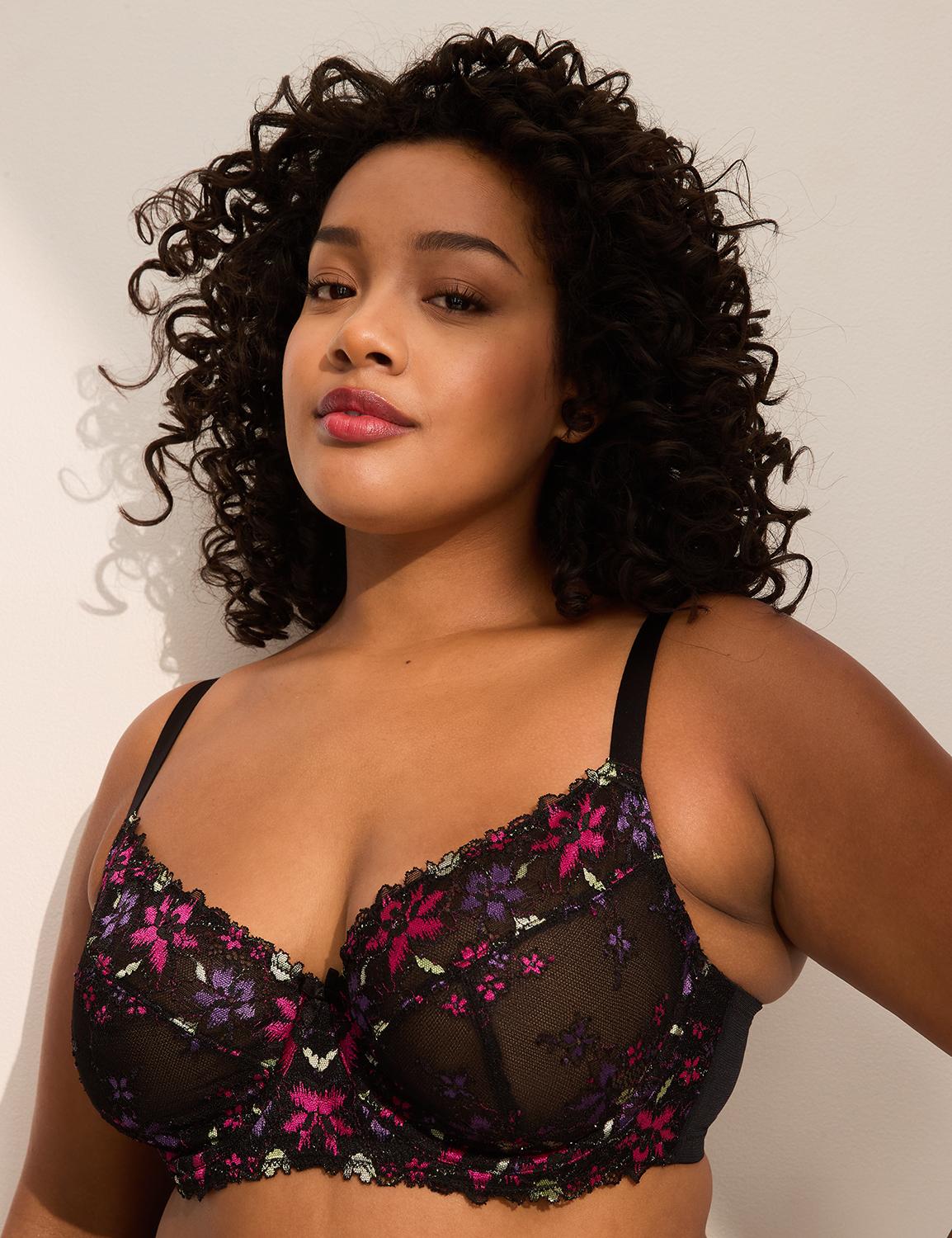 curve icon lace unlined balconette bra
