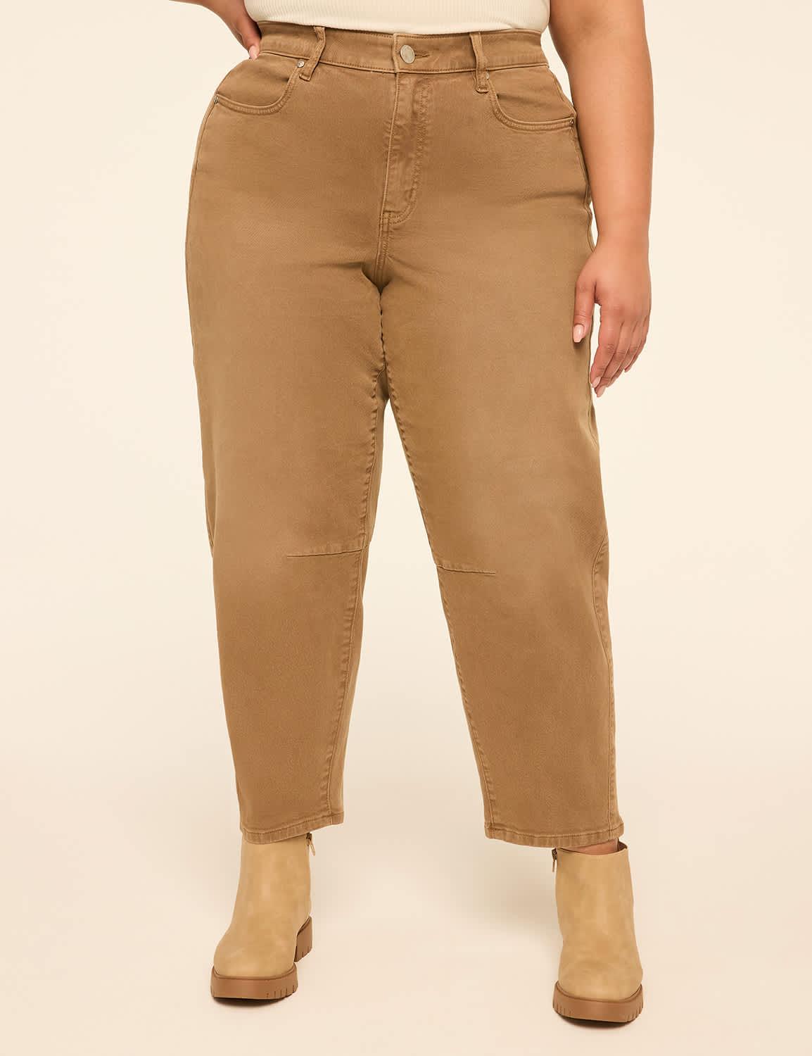 curved barrel jean