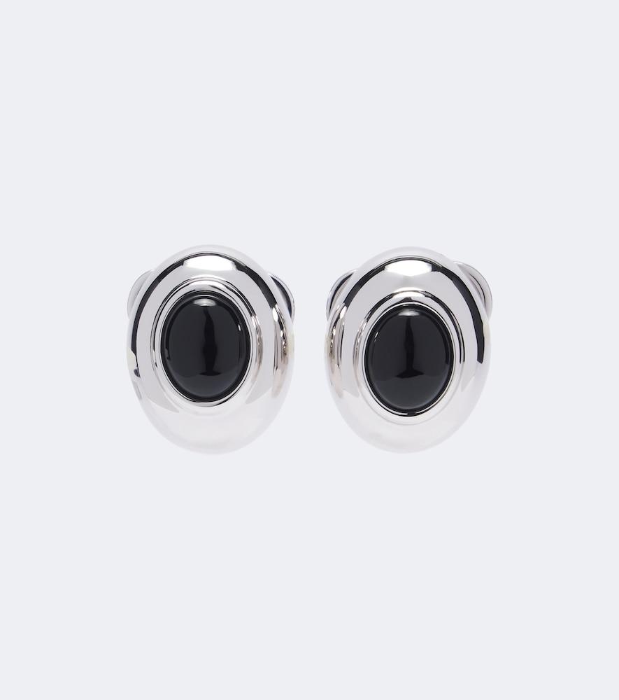 déhanche onyx stud earrings