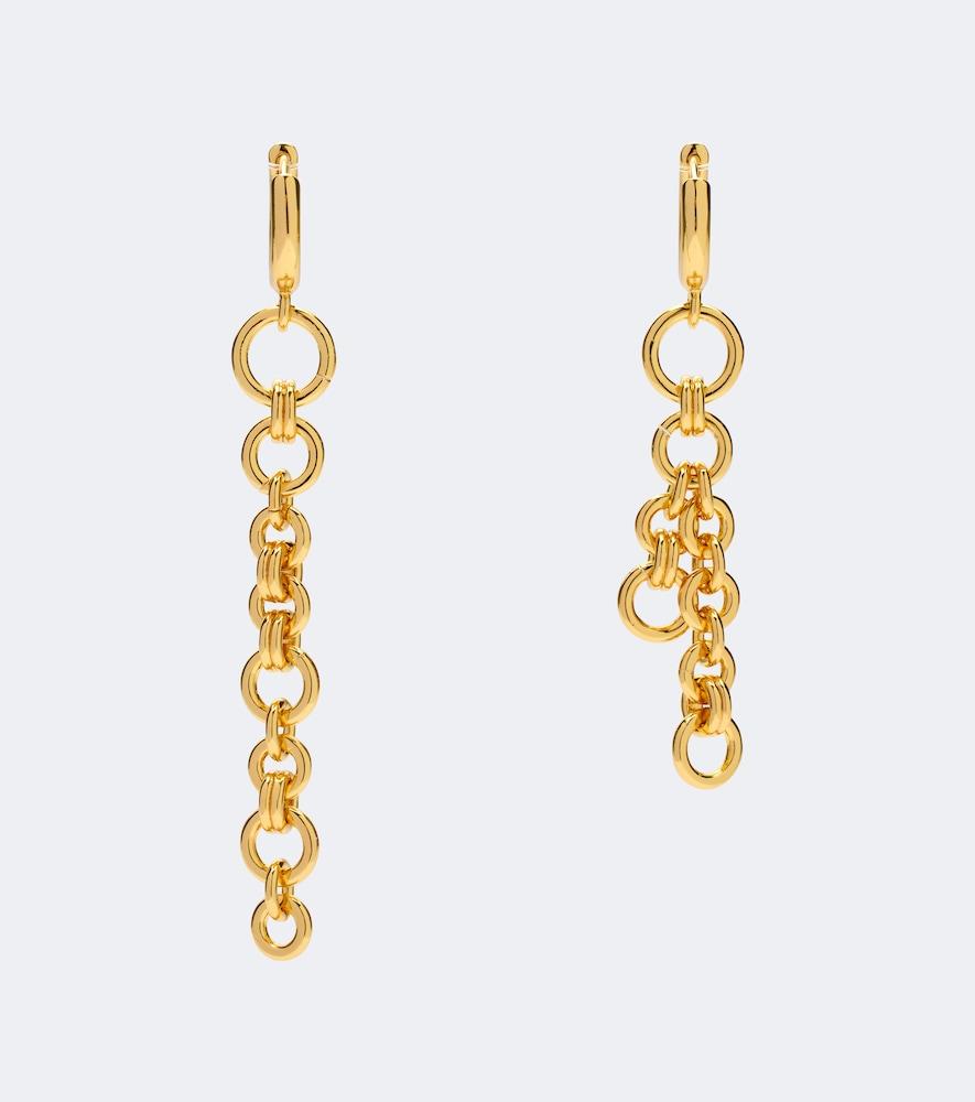 déhanche revenge asymmetric chain drop earrings