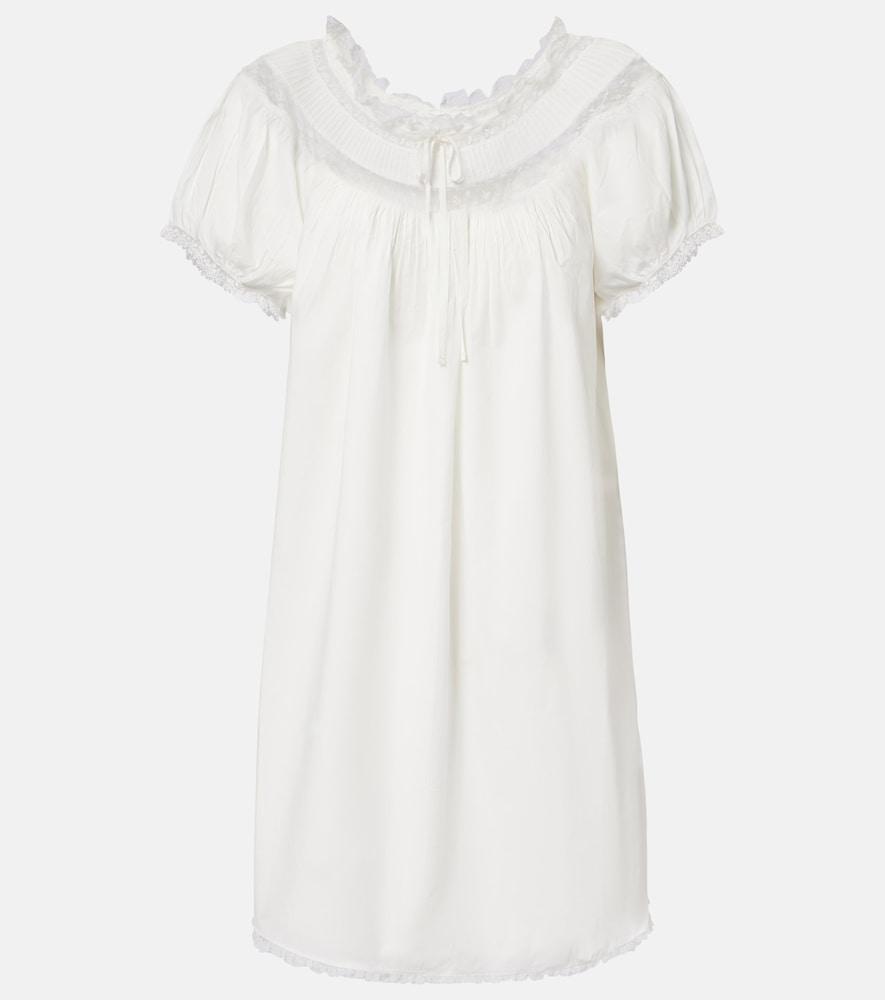 dôen daphne cotton poplin minidress