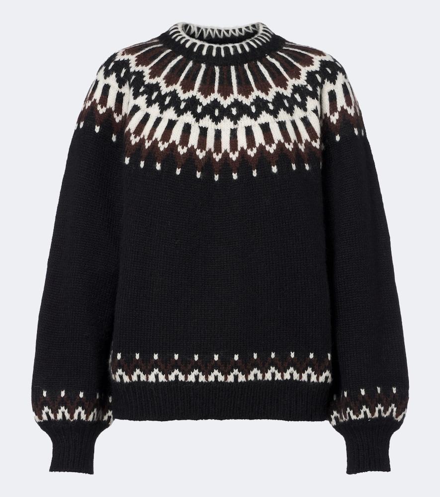 dôen field alpaca and wool-blend sweater