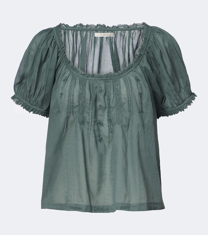 dôen frederica cotton voile top