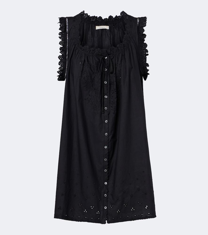 dôen nessie broderie anglaise cotton minidress