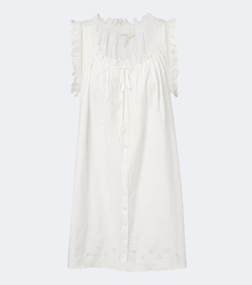 dôen nessie broderie anglaise cotton minidress
