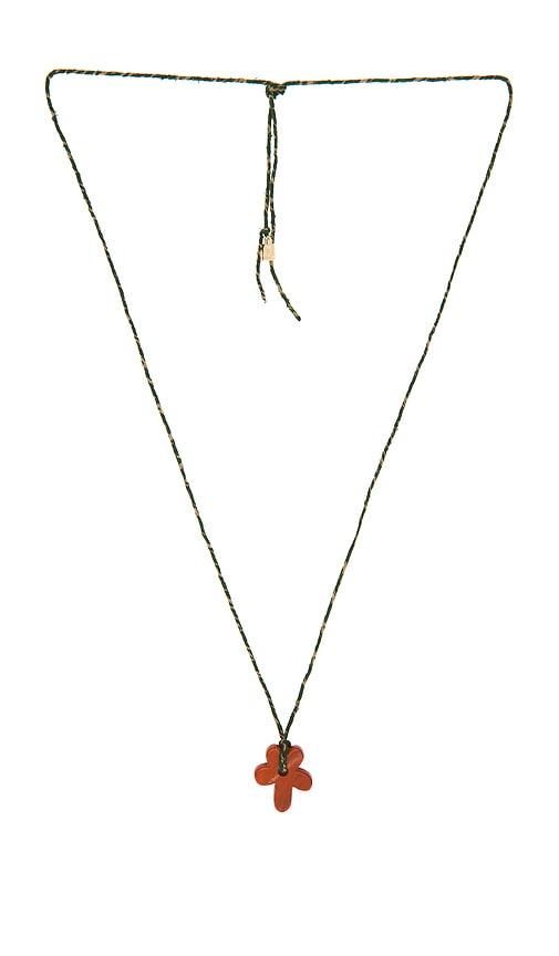 dannijo maligano necklace in brown,green.