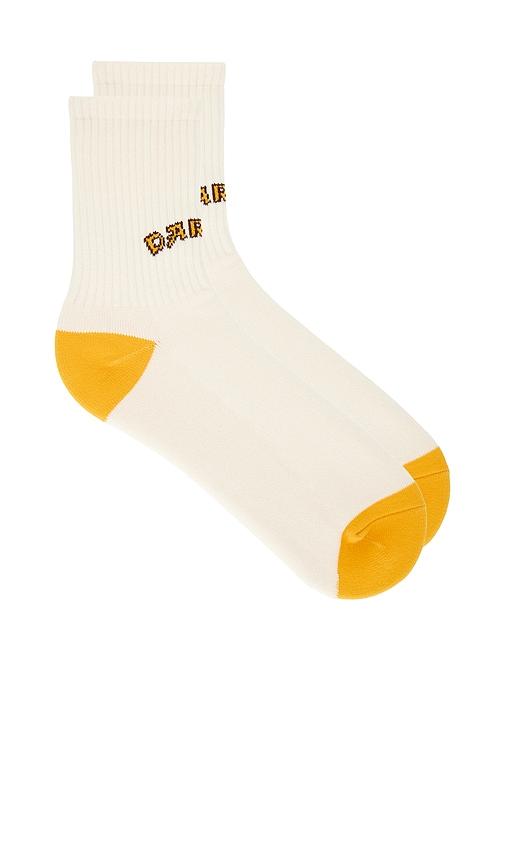 darlin varsity sock in ivory.