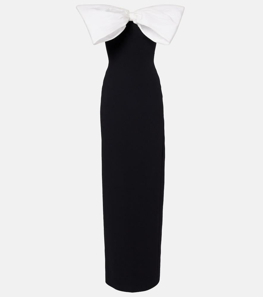 david koma bow-detail gown
