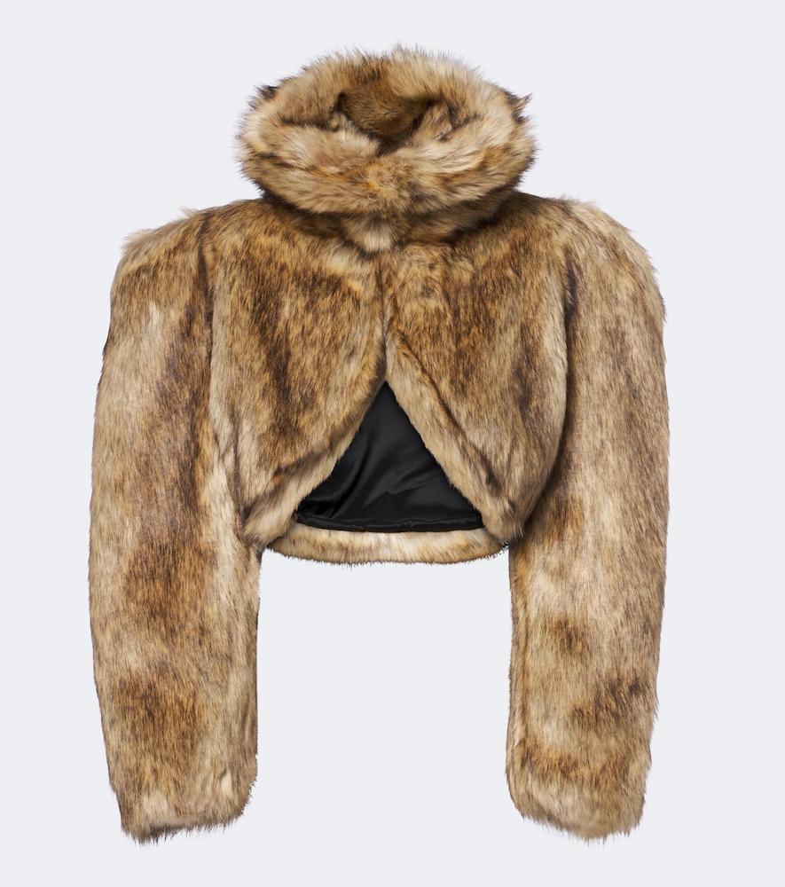 david koma cropped turtleneck jacket